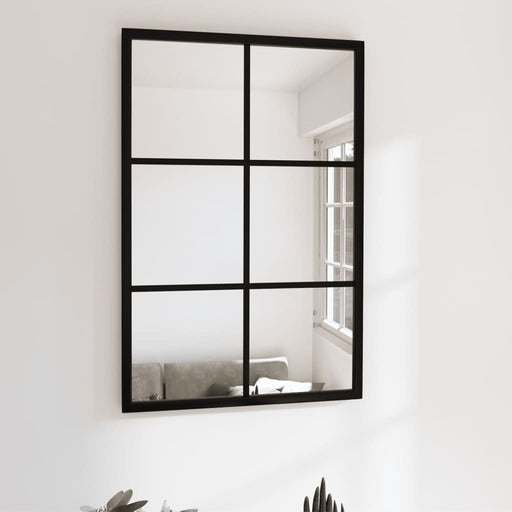Oglindă de perete, negru, 60x40 cm, metal - WALTI WALTI