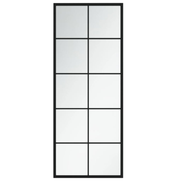 Oglindă de perete, negru, 100x40 cm, metal - WALTI WALTI