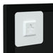 Oglindă de perete, negru, 100x40 cm, metal - WALTI WALTI