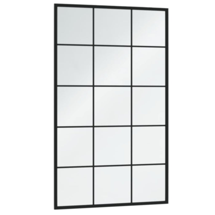 Oglindă de perete, negru, 100x60 cm, metal - WALTI WALTI