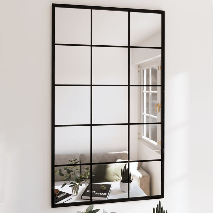Oglindă de perete, negru, 100x60 cm, metal - WALTI WALTI