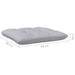 Set mobilier de grădină cu perne, 8 piese, gri, lemn de pin - WALTI WALTI