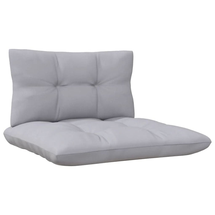 Set mobilier grădină cu perne gri, 6 piese, lemn de pin - WALTI WALTI