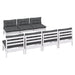 Set mobilier de grădină cu perne antracit, 8 piese, lemn de pin - WALTI WALTI