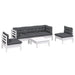 Set mobilier de grădină cu perne, 6 piese, lemn masiv de pin - WALTI WALTI
