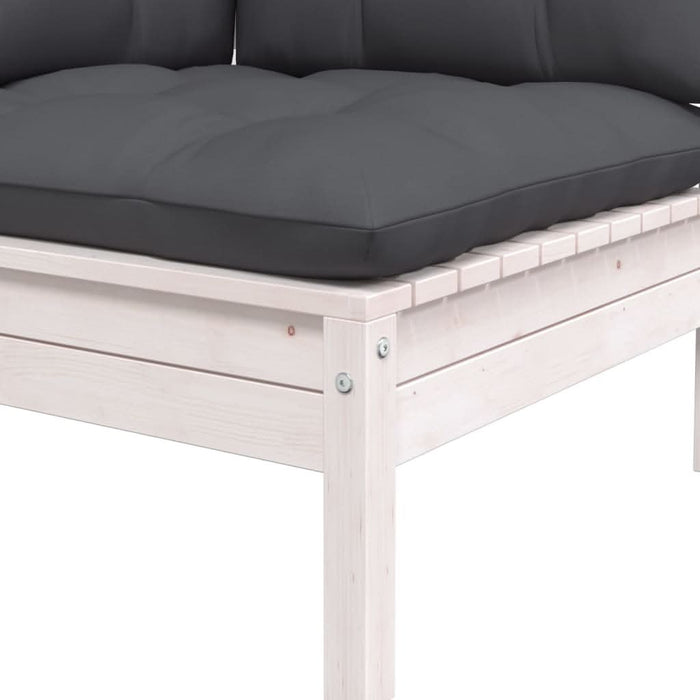 Set mobilier de grădină cu perne, 6 piese, lemn masiv de pin - WALTI WALTI