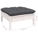 Set mobilier grădină cu perne, 11 piese, alb, lemn masiv pin - WALTI WALTI