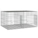 Cușcă pentru iepuri, 2 panouri, 110x79x54 cm, fier galvanizat - WALTI WALTI