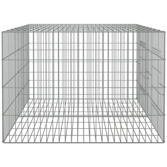 Cușcă pentru iepuri, 2 panouri, 110x79x54 cm, fier galvanizat - WALTI WALTI