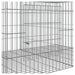Cușcă pentru iepuri, 2 panouri, 110x79x54 cm, fier galvanizat - WALTI WALTI