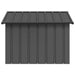 Casă pentru câini antracit 116,5x103x81,5 cm oțel galvanizat - WALTI WALTI