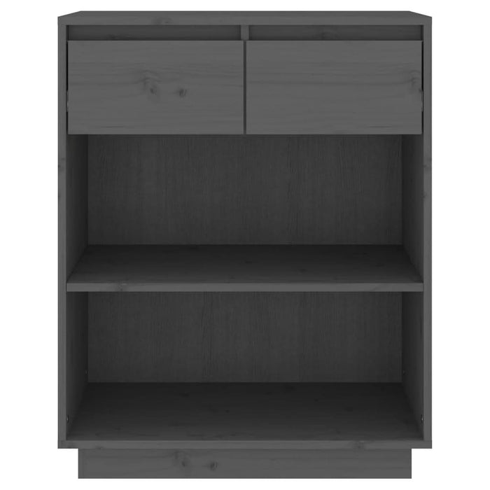 Dulap consolă, gri, 60x34x75 cm, lemn masiv de pin - WALTI WALTI