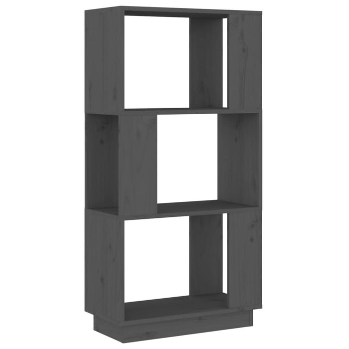 Bibliotecă/Separator cameră, gri, 51x25x101 cm lemn masiv pin - WALTI WALTI