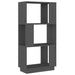 Bibliotecă/Separator cameră, gri, 51x25x101 cm lemn masiv pin - WALTI WALTI