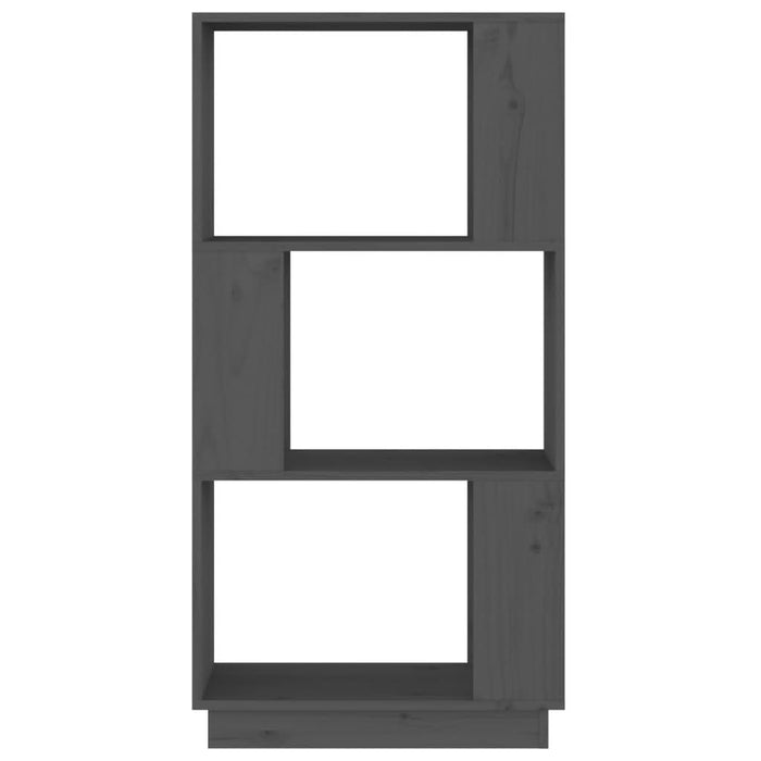 Bibliotecă/Separator cameră, gri, 51x25x101 cm lemn masiv pin - WALTI WALTI