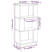 Bibliotecă/Separator cameră, gri, 51x25x101 cm lemn masiv pin - WALTI WALTI