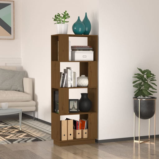 Bibliotecă/Separator cameră maro miere 51x25x132 cm lemn pin - WALTI WALTI