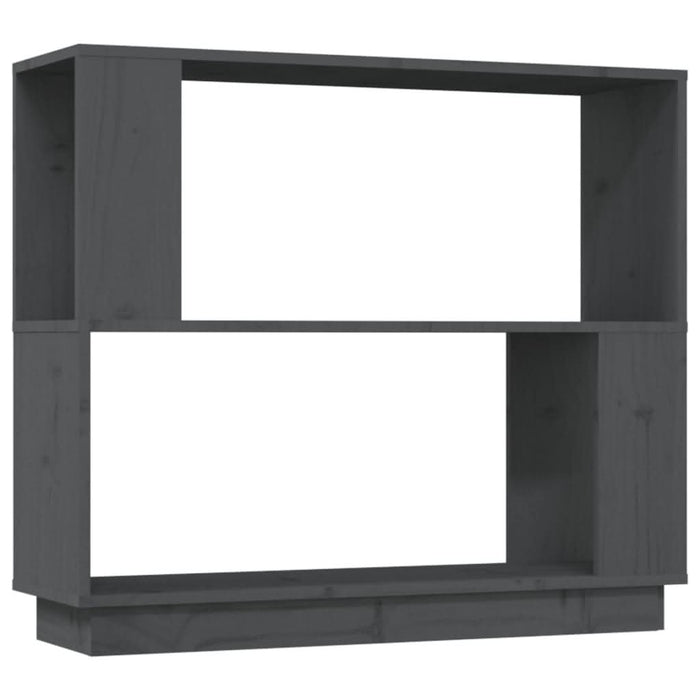 Bibliotecă/Separator cameră, gri, 80x25x70 cm lemn masiv pin - WALTI WALTI
