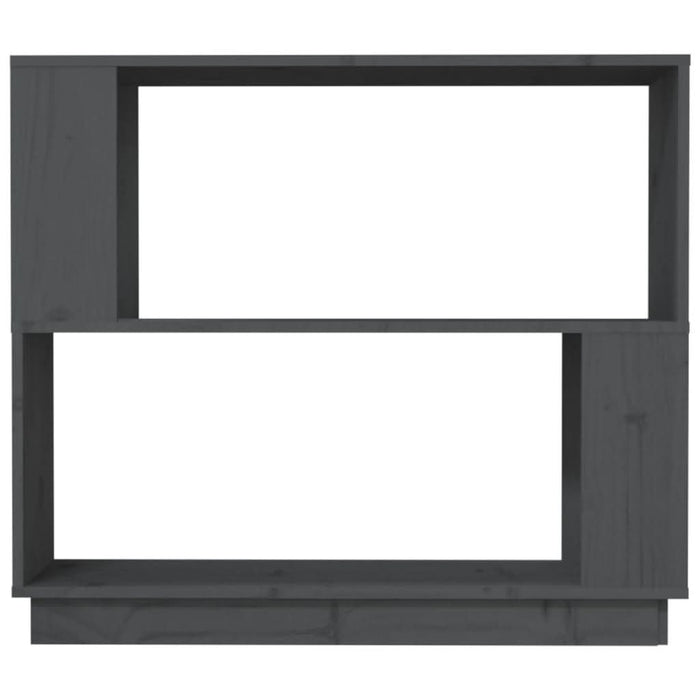 Bibliotecă/Separator cameră, gri, 80x25x70 cm lemn masiv pin - WALTI WALTI