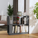 Bibliotecă/Separator cameră, gri, 80x25x70 cm lemn masiv pin - WALTI WALTI