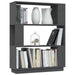Bibliotecă/Separator cameră, gri, 80x25x101 cm lemn masiv pin - WALTI WALTI