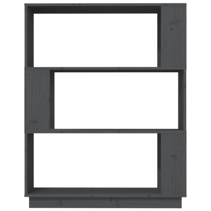 Bibliotecă/Separator cameră, gri, 80x25x101 cm lemn masiv pin - WALTI WALTI