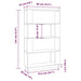 Bibliotecă/Separator cameră, 80x25x132 cm lemn masiv pin - WALTI WALTI
