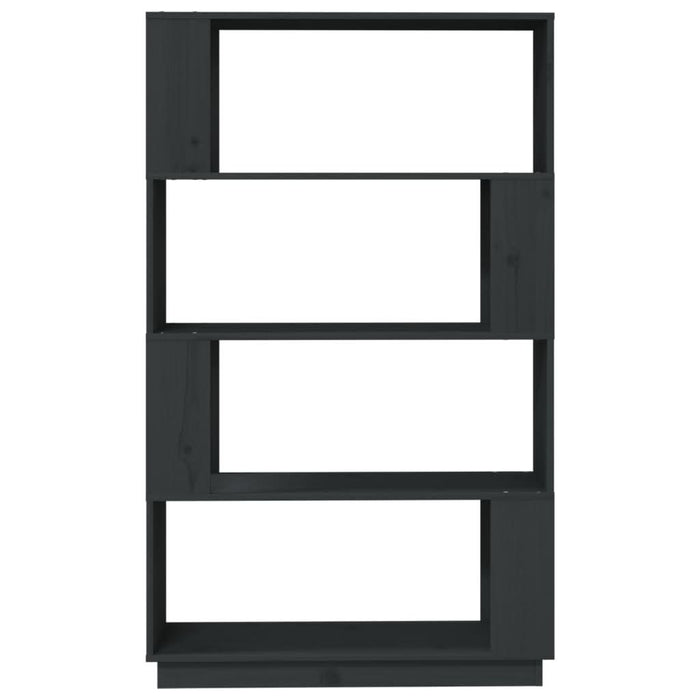 Bibliotecă/Separator cameră, gri, 80x25x132 cm, lemn masiv pin - WALTI WALTI