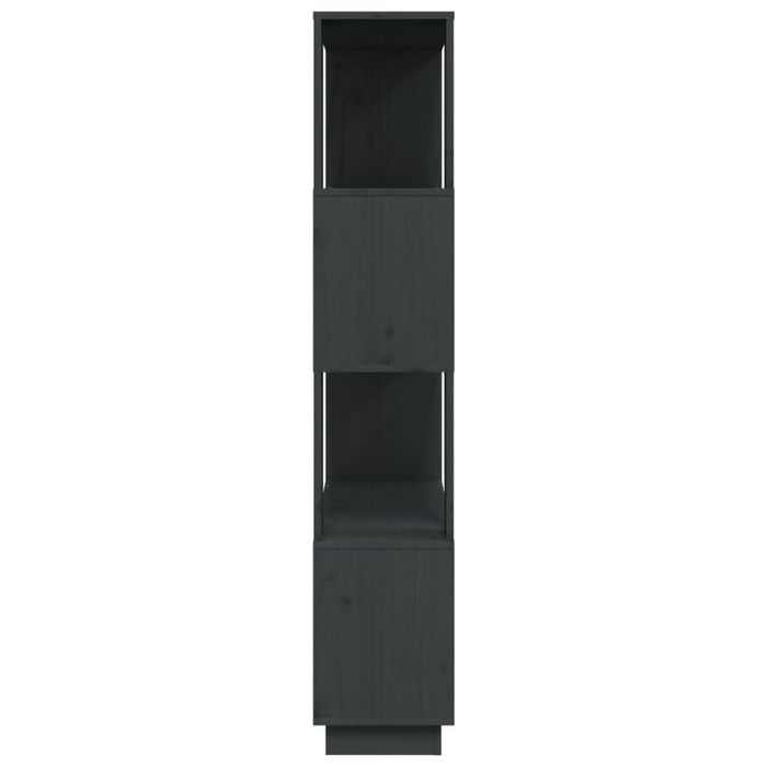 Bibliotecă/Separator cameră, gri, 80x25x132 cm, lemn masiv pin - WALTI WALTI