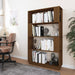 Bibliotecă/Separator cameră maro miere, 80x25x132 cm lemn pin - WALTI WALTI