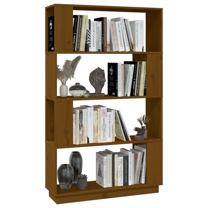 Bibliotecă/Separator cameră maro miere, 80x25x132 cm lemn pin - WALTI WALTI