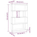 Bibliotecă/Separator cameră maro miere, 80x25x132 cm lemn pin - WALTI WALTI