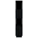 Bibliotecă/Separator cameră, negru, 80x25x132 cm lemn masiv pin - WALTI WALTI