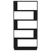 Bibliotecă/Separator cameră negru 80x25x163,5 cm lemn masiv pin - WALTI WALTI