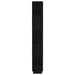 Bibliotecă/Separator cameră negru 80x25x163,5 cm lemn masiv pin - WALTI WALTI