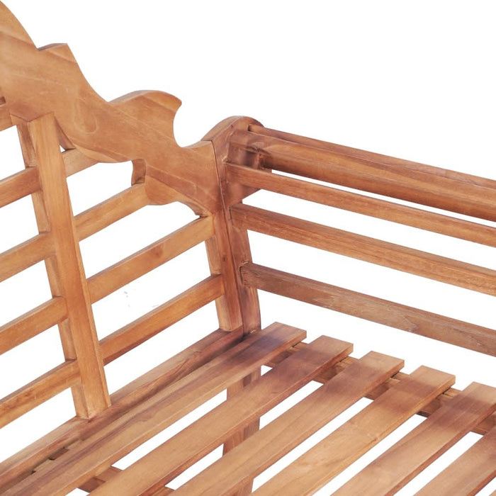 Bancă de grădină, 127x58,5x92,5 cm, lemn masiv de tec - WALTI WALTI