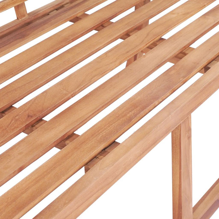 Bancă de grădină, 127x58,5x92,5 cm, lemn masiv de tec - WALTI WALTI