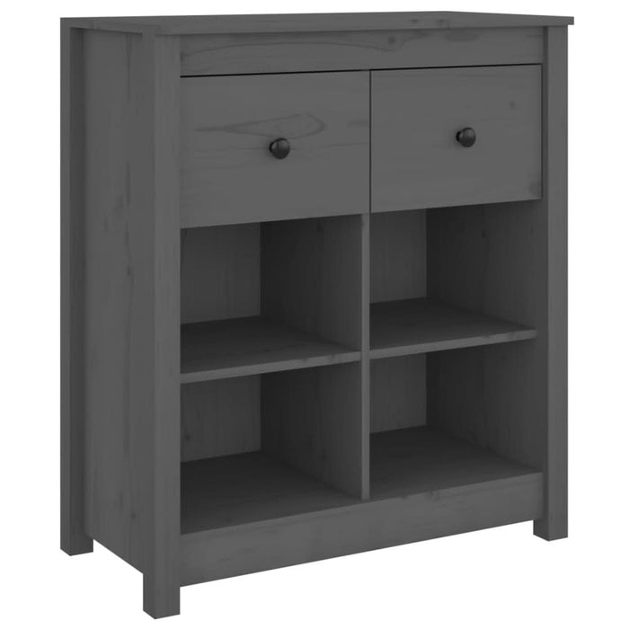 Servantă, gri, 70x35x80 cm, lemn masiv de pin - WALTI WALTI