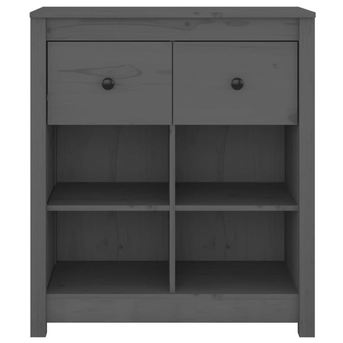 Servantă, gri, 70x35x80 cm, lemn masiv de pin - WALTI WALTI