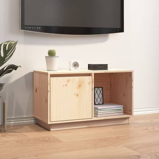 Comodă TV, 74x35x44 cm, lemn masiv de pin - WALTI WALTI