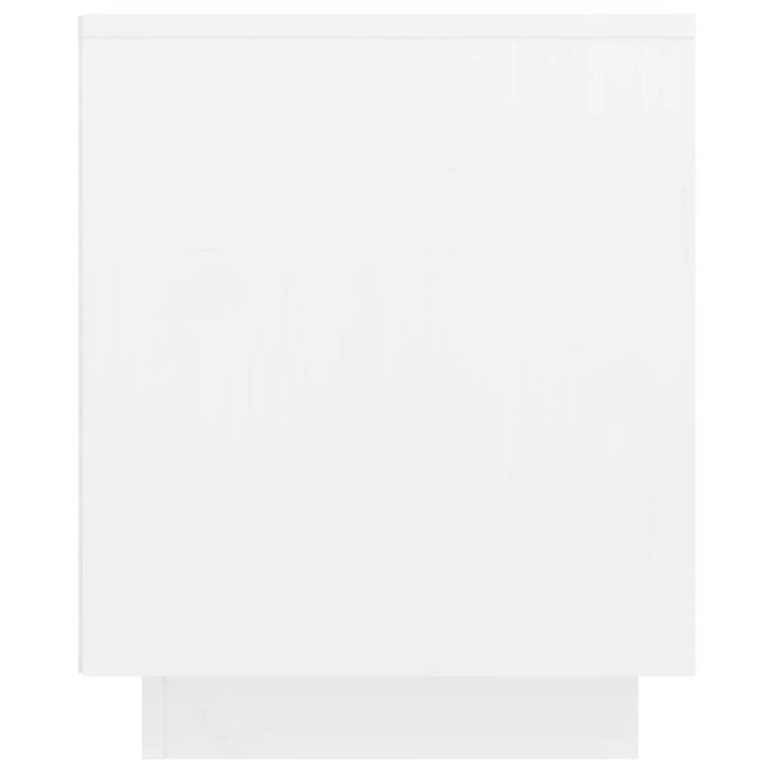 Comodă TV, alb, 74x35x44 cm, lemn masiv de pin - WALTI WALTI