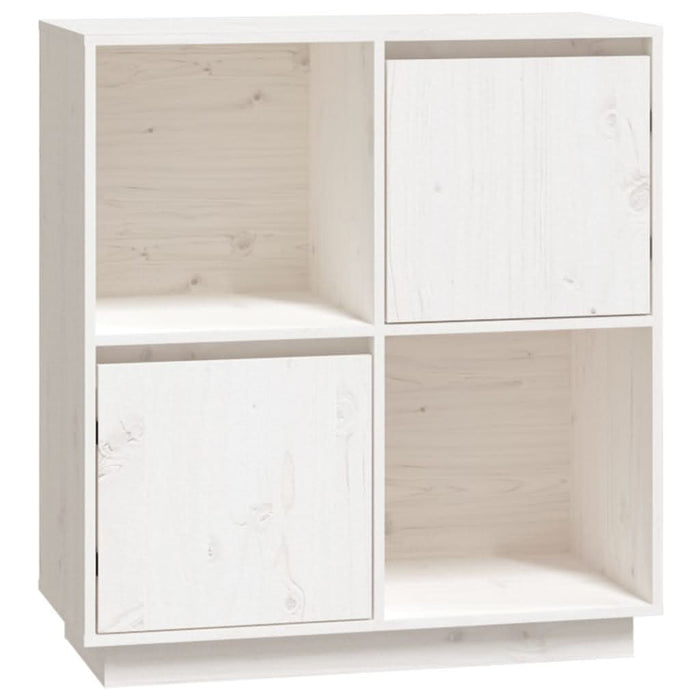 Servantă, alb, 74x35x80 cm, lemn masiv de pin - WALTI WALTI