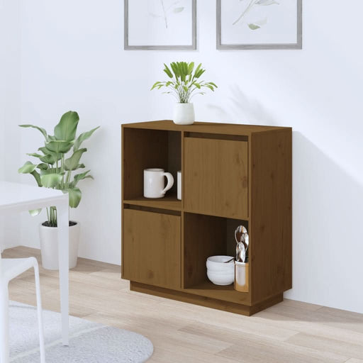 Servantă, maro miere, 74x35x80 cm, lemn masiv de pin - WALTI WALTI