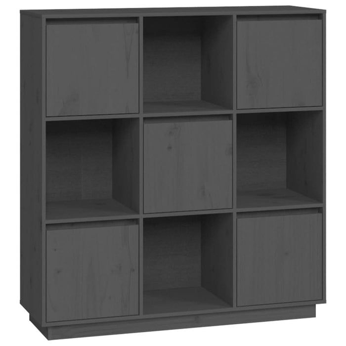 Dulap înalt, gri, 110,5x35x117 cm, lemn masiv de pin - WALTI WALTI