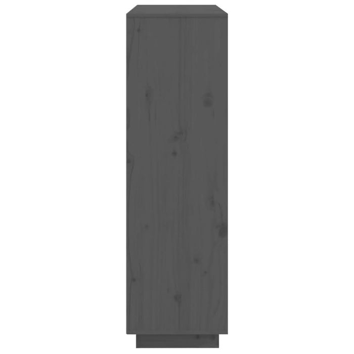 Dulap înalt, gri, 110,5x35x117 cm, lemn masiv de pin - WALTI WALTI