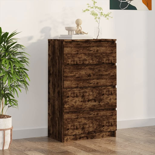 Servantă, stejar fumuriu, 60x35x98,5 cm, lemn prelucrat - WALTI WALTI
