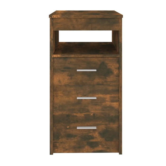 Dulap cu sertar, stejar fumuriu, 40x50x76 cm, lemn prelucrat - WALTI WALTI