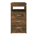 Dulap cu sertar, stejar fumuriu, 40x50x76 cm, lemn prelucrat - WALTI WALTI