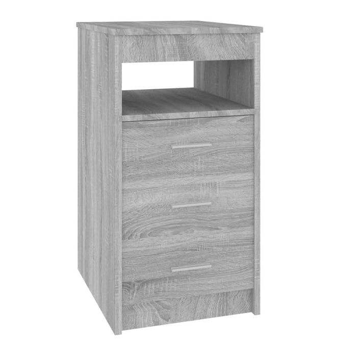 Dulap cu sertar, sonoma gri, 40x50x76 cm, lemn prelucrat - WALTI WALTI