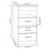 Dulap cu sertar, sonoma gri, 40x50x76 cm, lemn prelucrat - WALTI WALTI